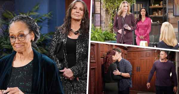 Y&R Week of October 2, 2023: Sally confessed to Nick that Adam had kissed her. Mamie announced her investment in Chancellor-Winters. Nikki hired Claire as her new assistant.